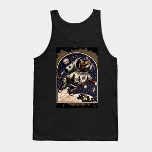 Cosmonaut Cat Tank Top